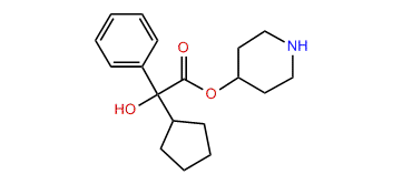 4-Piperidyl cyclopentylphenylglycolate